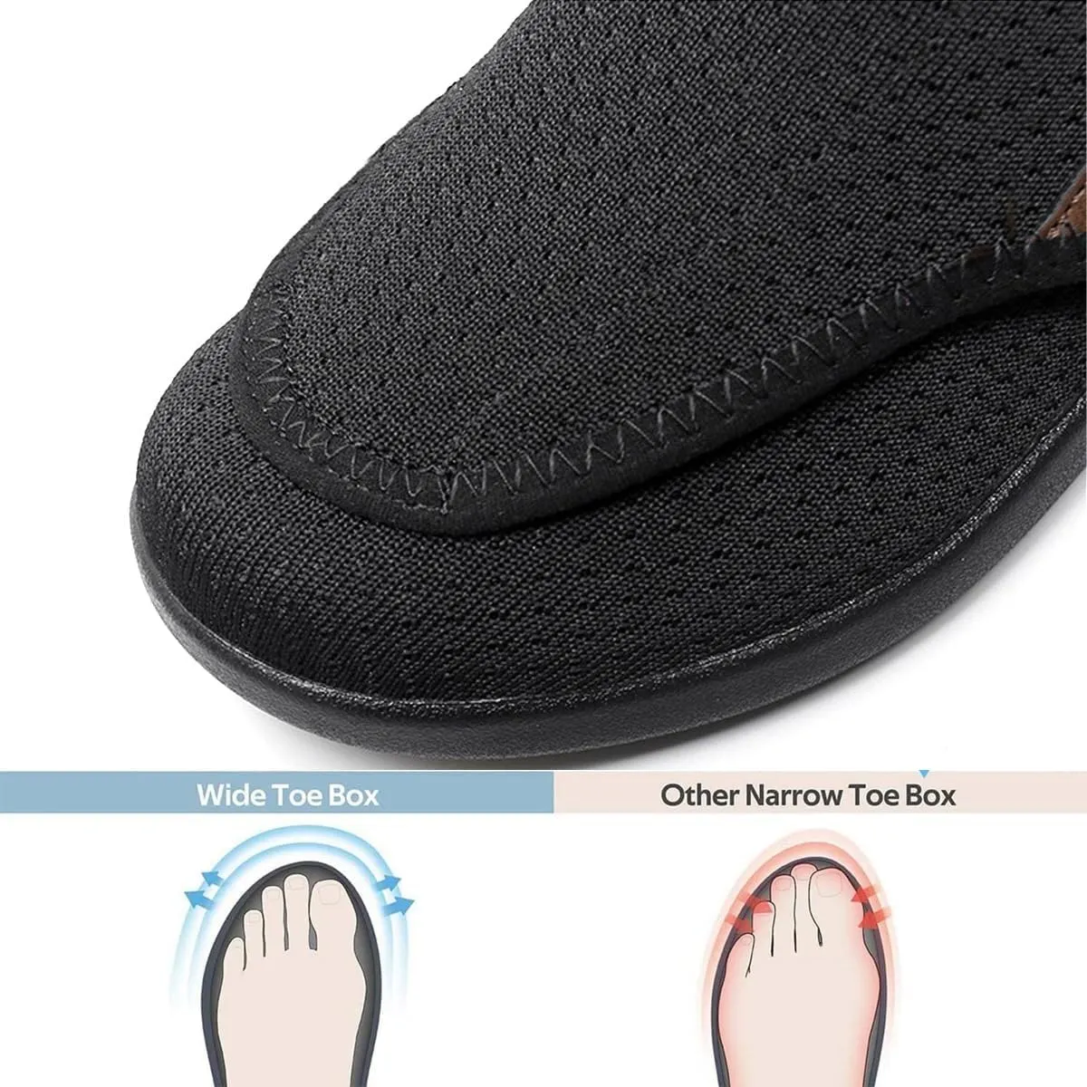 TAYGUM Extra Wide Diabetic Shoes for Women, Lightweight Casual Walking Shoes, Orthopedic Comfy Casual Slippers, Elderly Sneakers, Adjustable Closure, for Feet Fattening