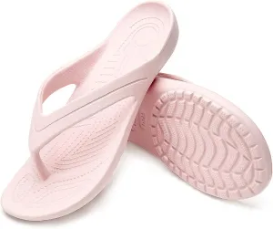 Temi Women's Flip Flops,Soft Lightweight Sandals for Women Anti Slip Casual Slippers Shower Beach Pool Bathroom Flat Slides Shoes