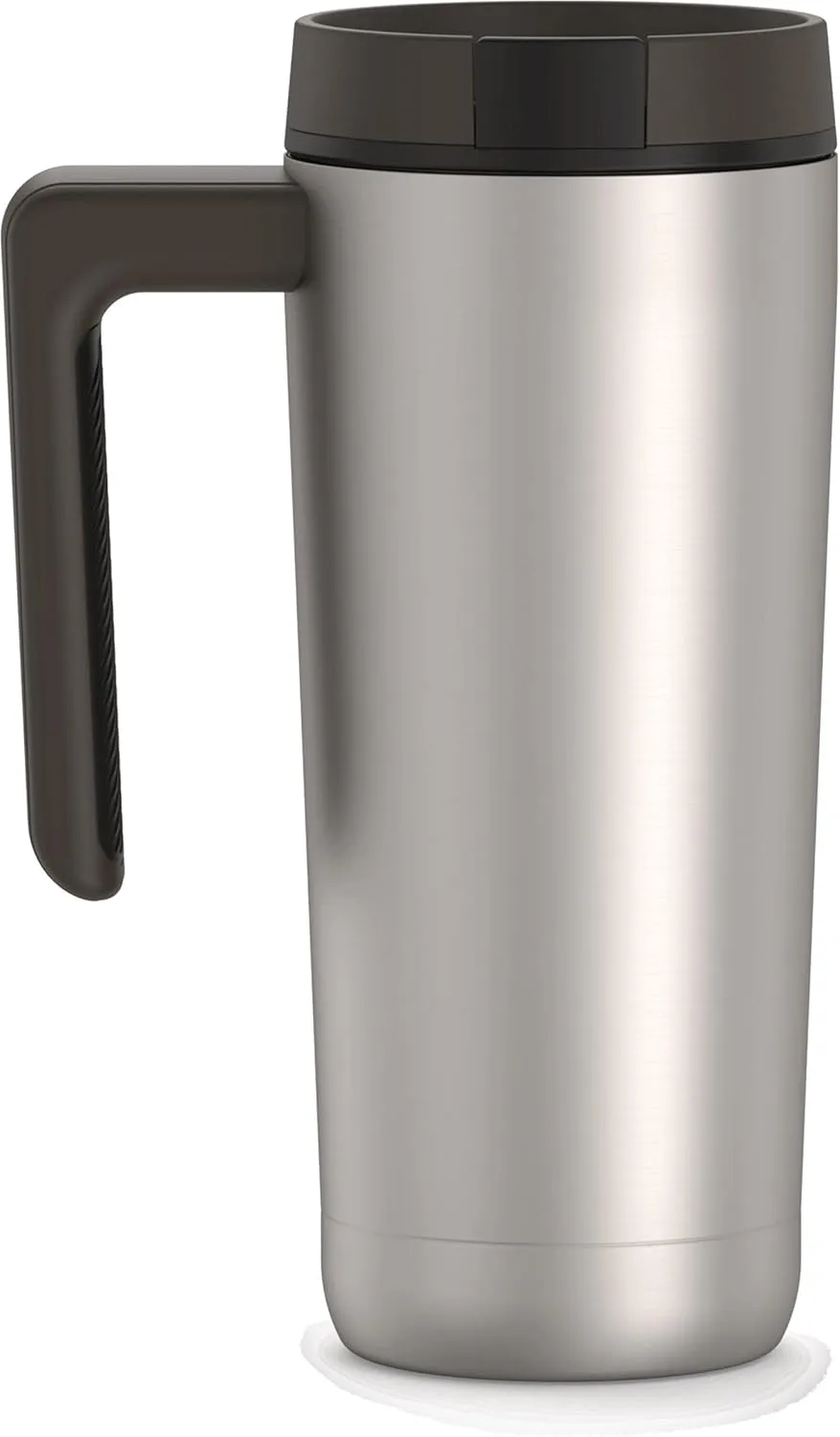 THERMOS ALTA SERIES Stainless Steel Mug 18 Ounce, Matte Steel/Espresso Black