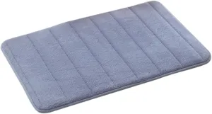 Thickened Non Slip Coral Fleece Bath Mat Rug Memory Floor Mat Soft Water Absorbent Machine Washable Bathroom Rug for Shower and Tub
