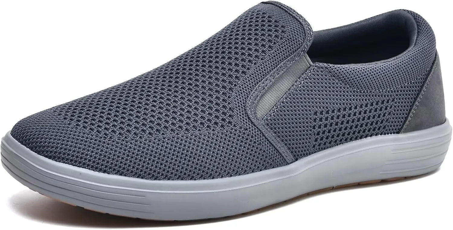 TIOSEBON Men's Mesh Slip on Walking Shoes-Comfortable Drving Loafer Fashion Sneaker