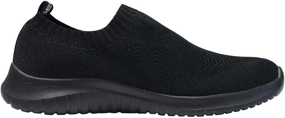 TIOSEBON Women's Walking Sock Shoes Elastic Knit Lightweight Slip on Breathable Yoga Sneakers