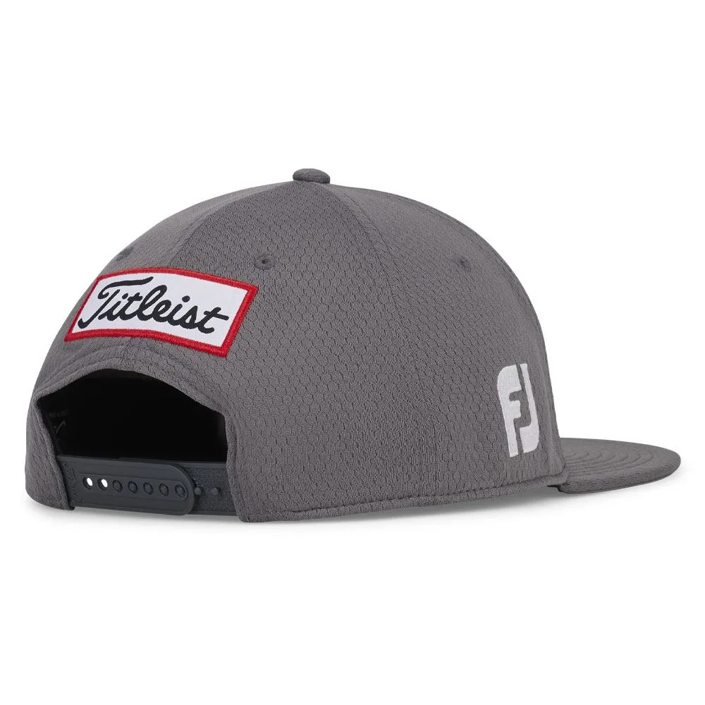 Titleist Tour Elite Flat Bill Golf Cap Charcoal/White - 24 Men