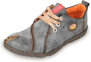 TMA EYES Retro Handmade Soft Leather Shoes Women's Flat Lace-up Walking Casual Shoes