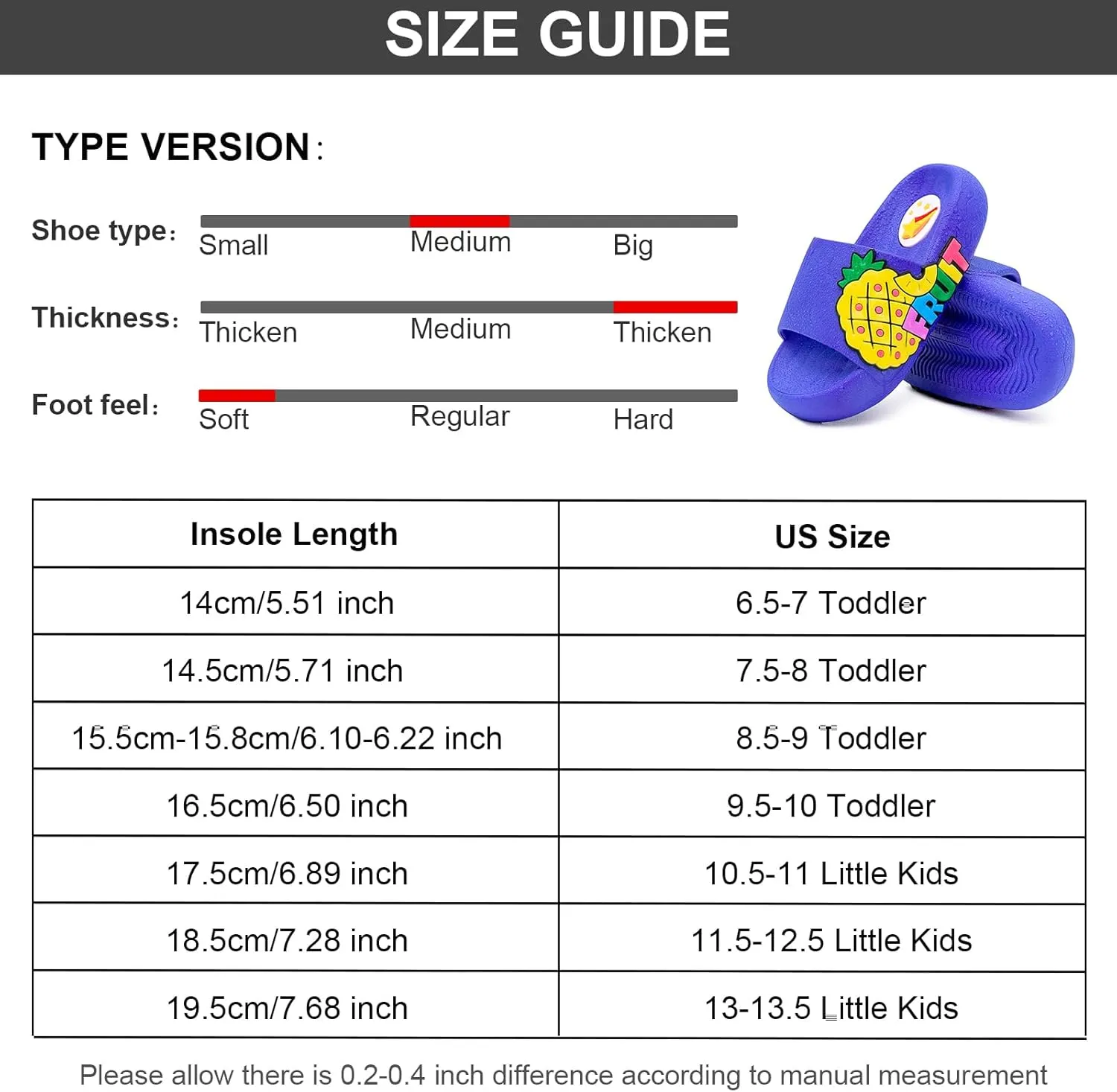 Toddler Little Kids Slide Sandals Comfy Non-slip Unicorn Summer Beach Pool Water Shoes Thick Sole Boys Girls Shower Slippers