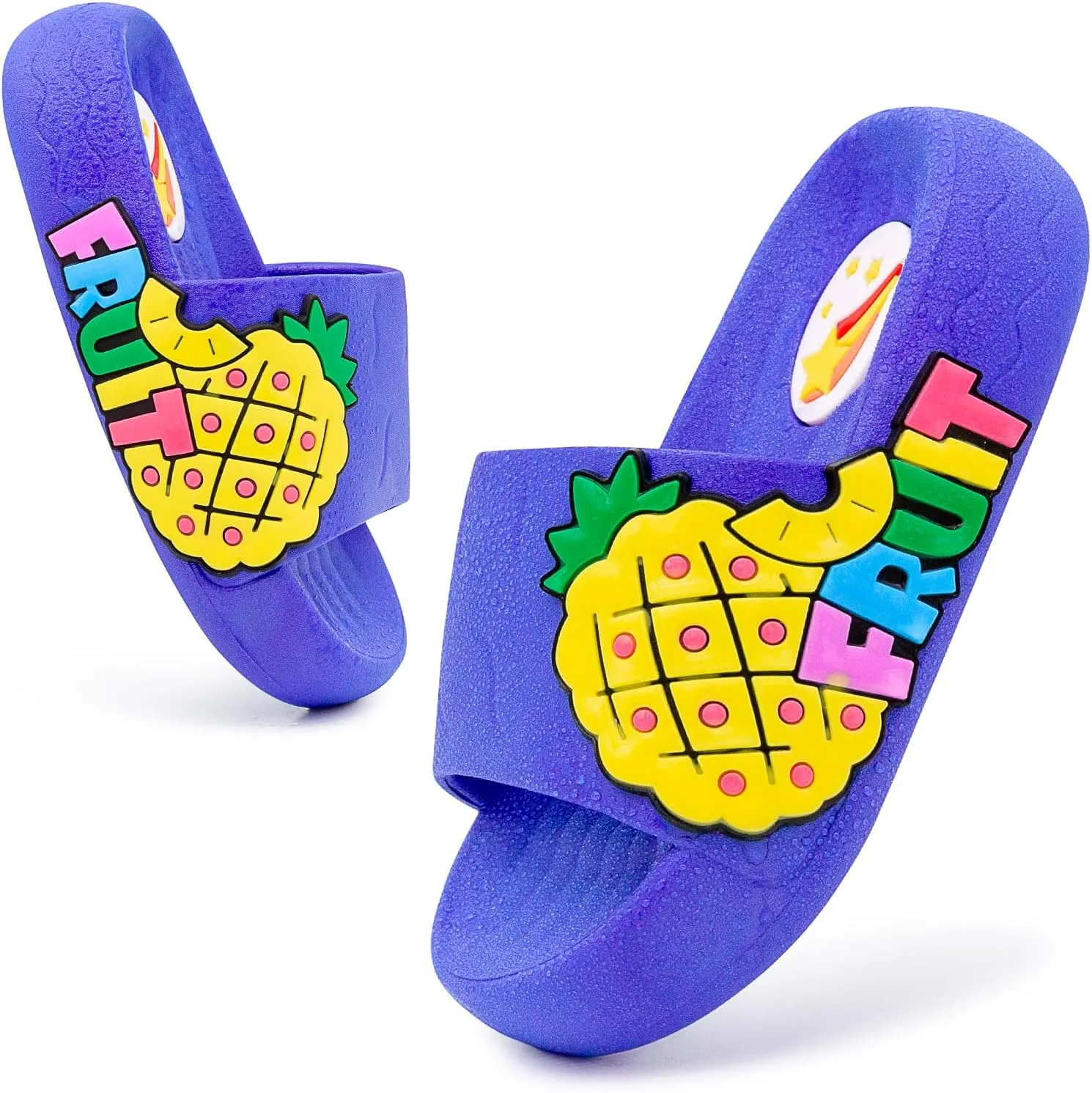 Toddler Little Kids Slide Sandals Comfy Non-slip Unicorn Summer Beach Pool Water Shoes Thick Sole Boys Girls Shower Slippers