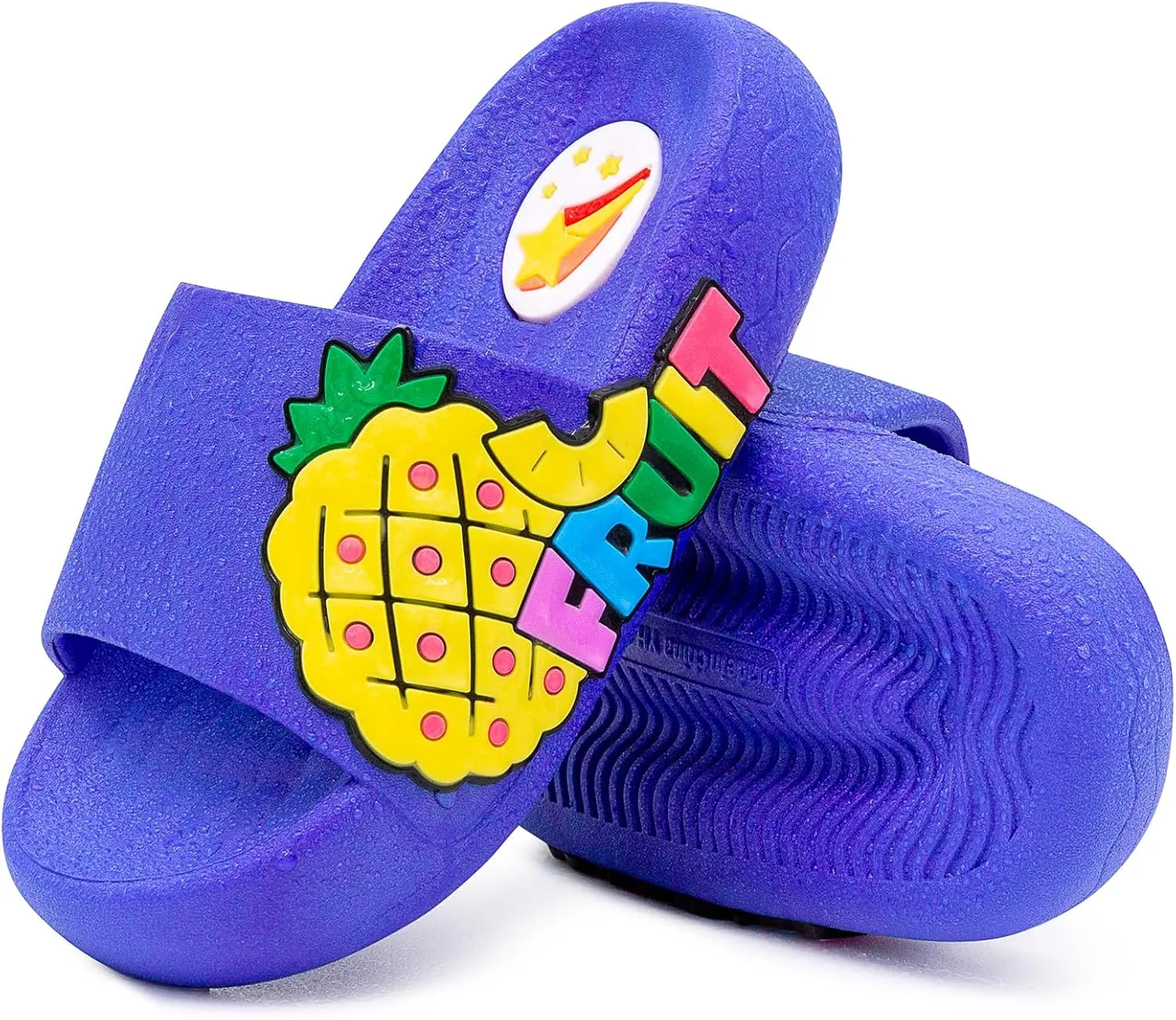 Toddler Little Kids Slide Sandals Comfy Non-slip Unicorn Summer Beach Pool Water Shoes Thick Sole Boys Girls Shower Slippers