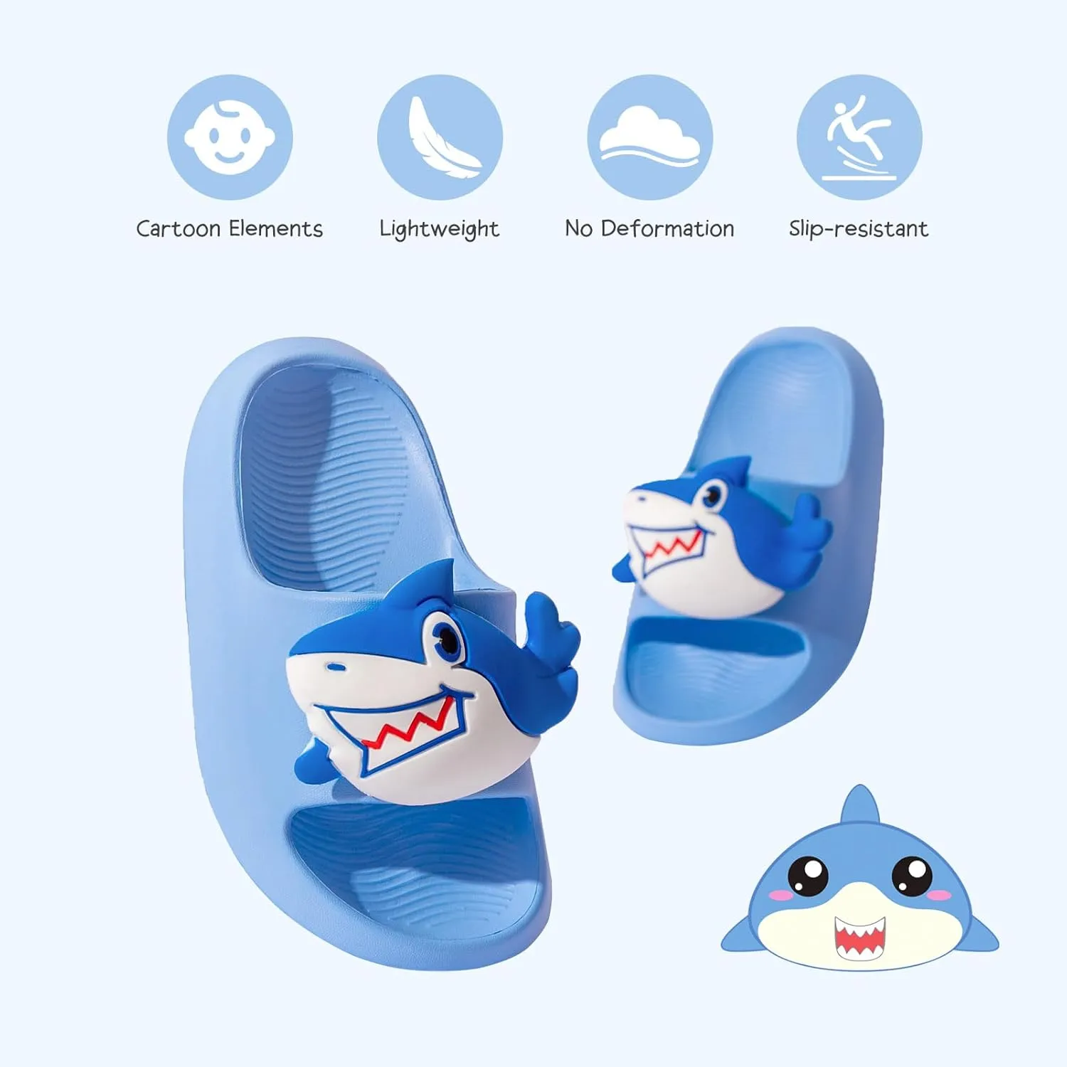 Toddler Slides Girls Boys Slipper Unisex Kids Slide Sandals for Kids Flip Flops Comfy Shower Slippers Beach Garden Shoes