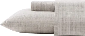 Tommy Bahama - King Sheets, Washed Percale Cotton Bedding Set, Soft & Breathable Bedroom Decor with Deep Pockets (Raffia Linen Beige, King)