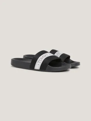 Tommy Hilfiger POOL Womens Sliders Black