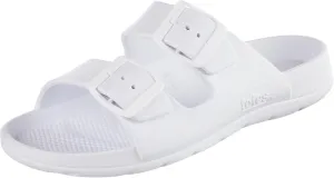 totes Women's Everywear Adjustable Double Buckle Slide Sandal