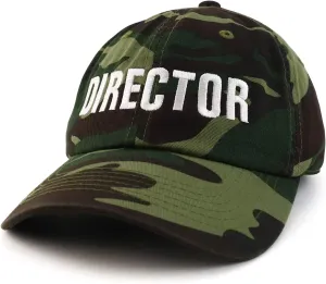 Trendy Apparel Shop Director Embroidered Soft Cotton Low Profile Dad Hat Baseball Cap