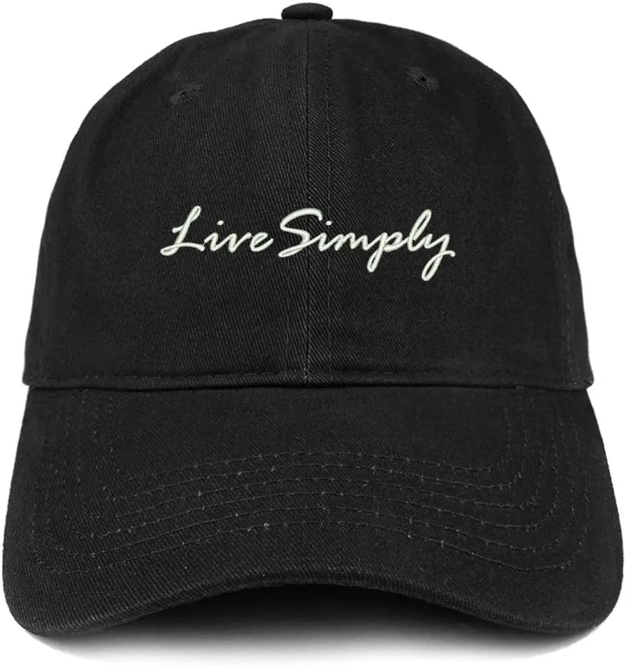 Trendy Apparel Shop Live Simply Embroidered Unstructured Cotton Dad Hat