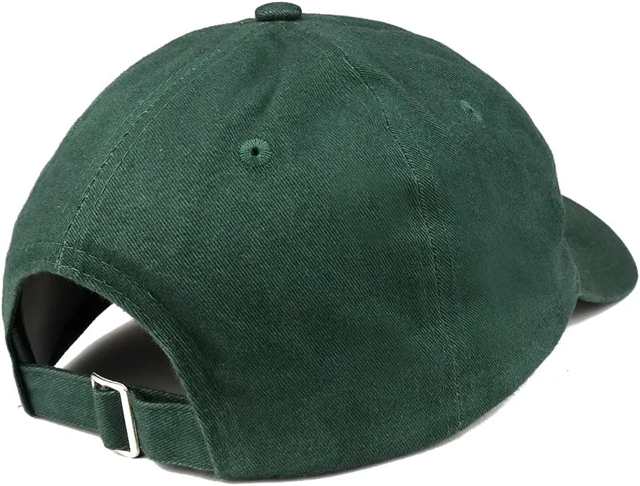 Trendy Apparel Shop World's Greatest Dad Embroidered Soft Crown 100% Brushed Cotton Cap