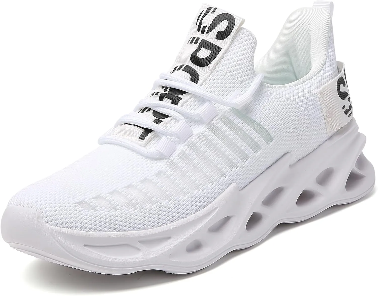 TSIODFO Men's Walking Shoes Slip On Athletic Running Tennis Sneakers
