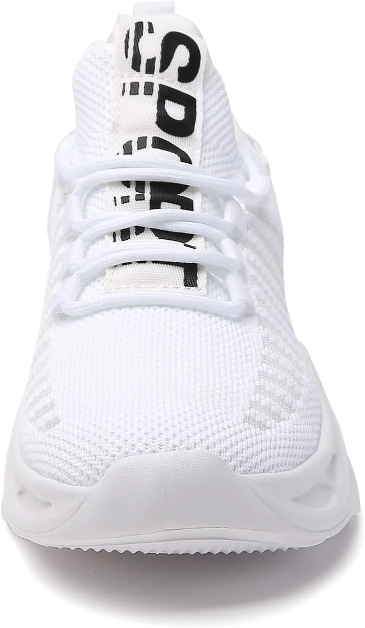 TSIODFO Men's Walking Shoes Slip On Athletic Running Tennis Sneakers