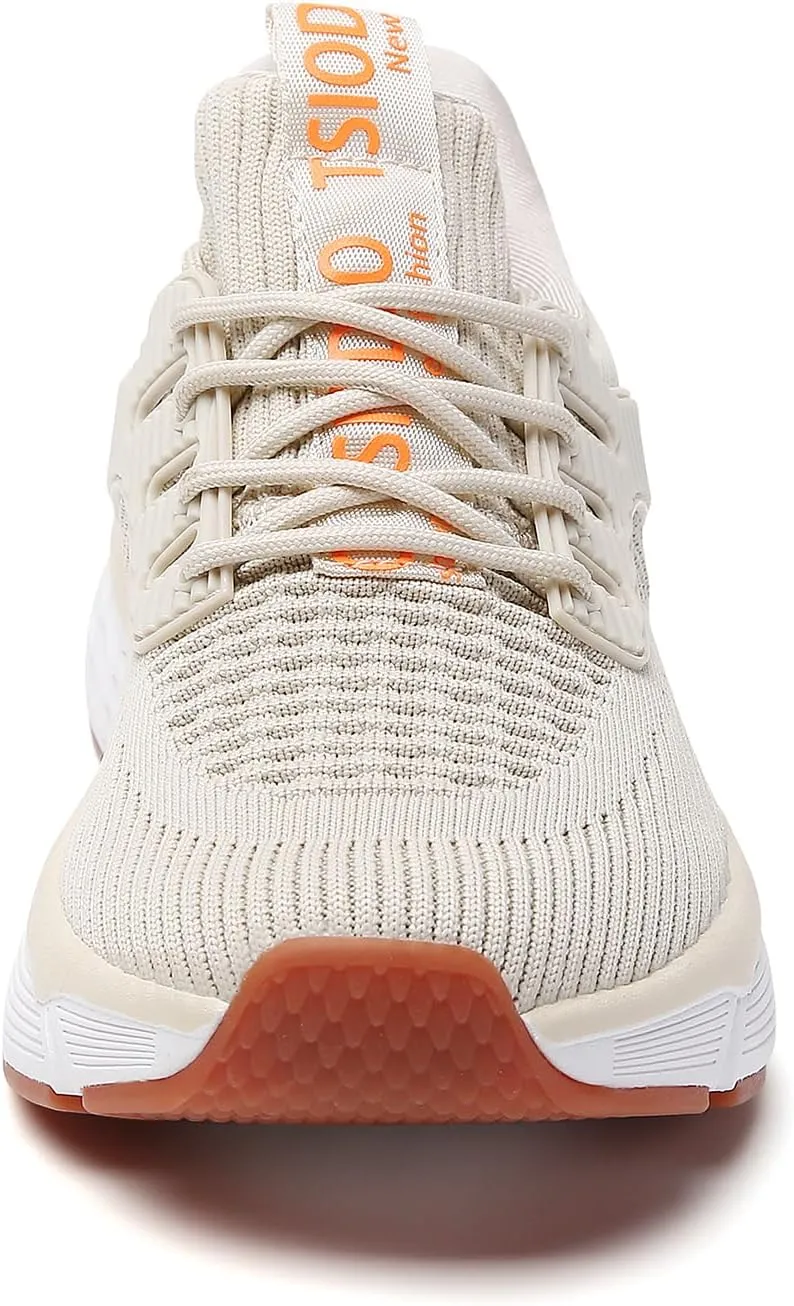 TSIODFO Womens Slip On Running Shoes Wide Lightweight Gym Workout Walking Shoes