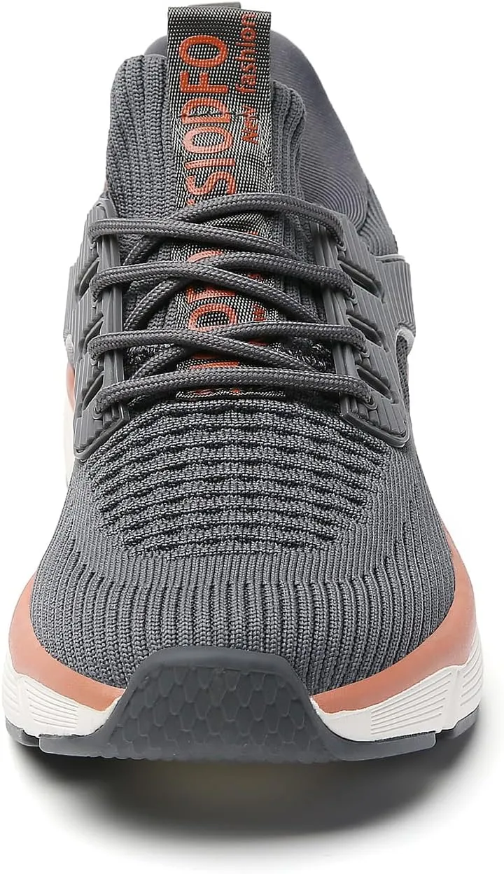 TSIODFO Womens Slip On Running Shoes Wide Lightweight Gym Workout Walking Shoes