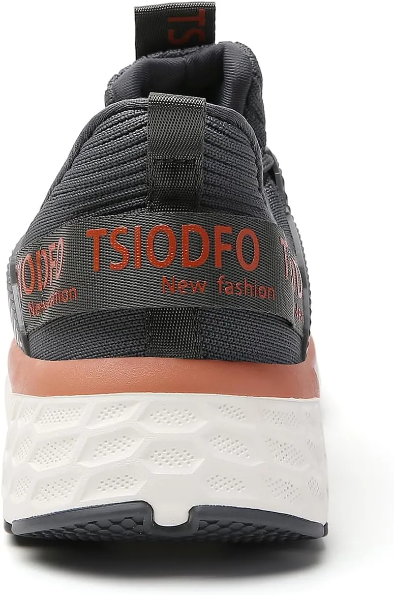 TSIODFO Womens Slip On Running Shoes Wide Lightweight Gym Workout Walking Shoes