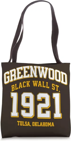 Tulsa OK Black Wall Street 1921 Greenwood Tote Bag