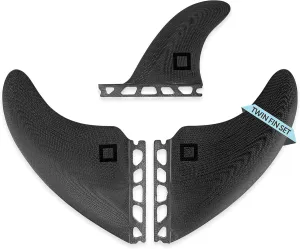 Twin, Thruster or Quad Fin Set - Solid Fiberglass for Lightweight Durability & Top Performance - Compatible with Futures Single Tab Surfboards