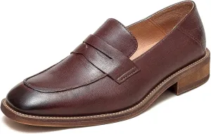 U-lite Women’s Sheepskin Leather Slip-On Loafers - Soft, Comfortable, and Lightweight Shoes with Collapsible Heel