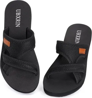 UBXRIN Women's Comfortable Beach Slides Summer Casual Slip on Slide Sandals Rubber Sole
