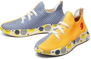 UIN Men's Fashion Sneakers Lightweight Walking Casual Slip Ons Comfortable Art Painted Athletic Travel Shoes Mijas Eye of Exploration