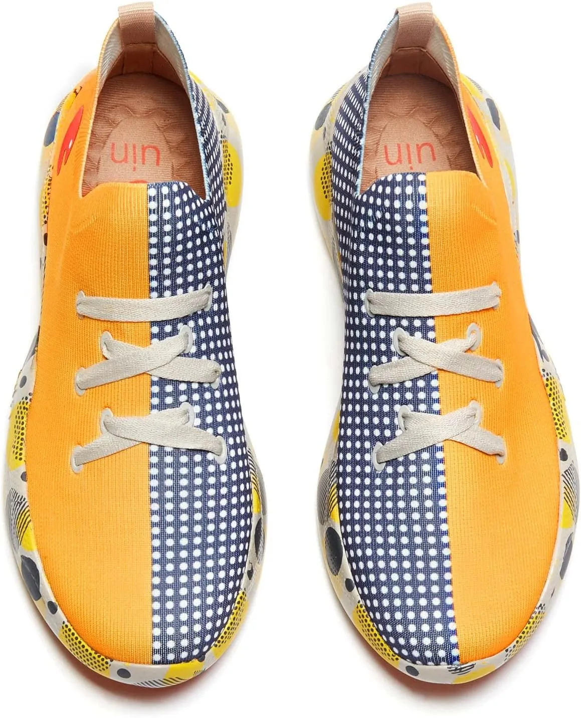 UIN Men's Fashion Sneakers Lightweight Walking Casual Slip Ons Comfortable Art Painted Athletic Travel Shoes Mijas Eye of Exploration