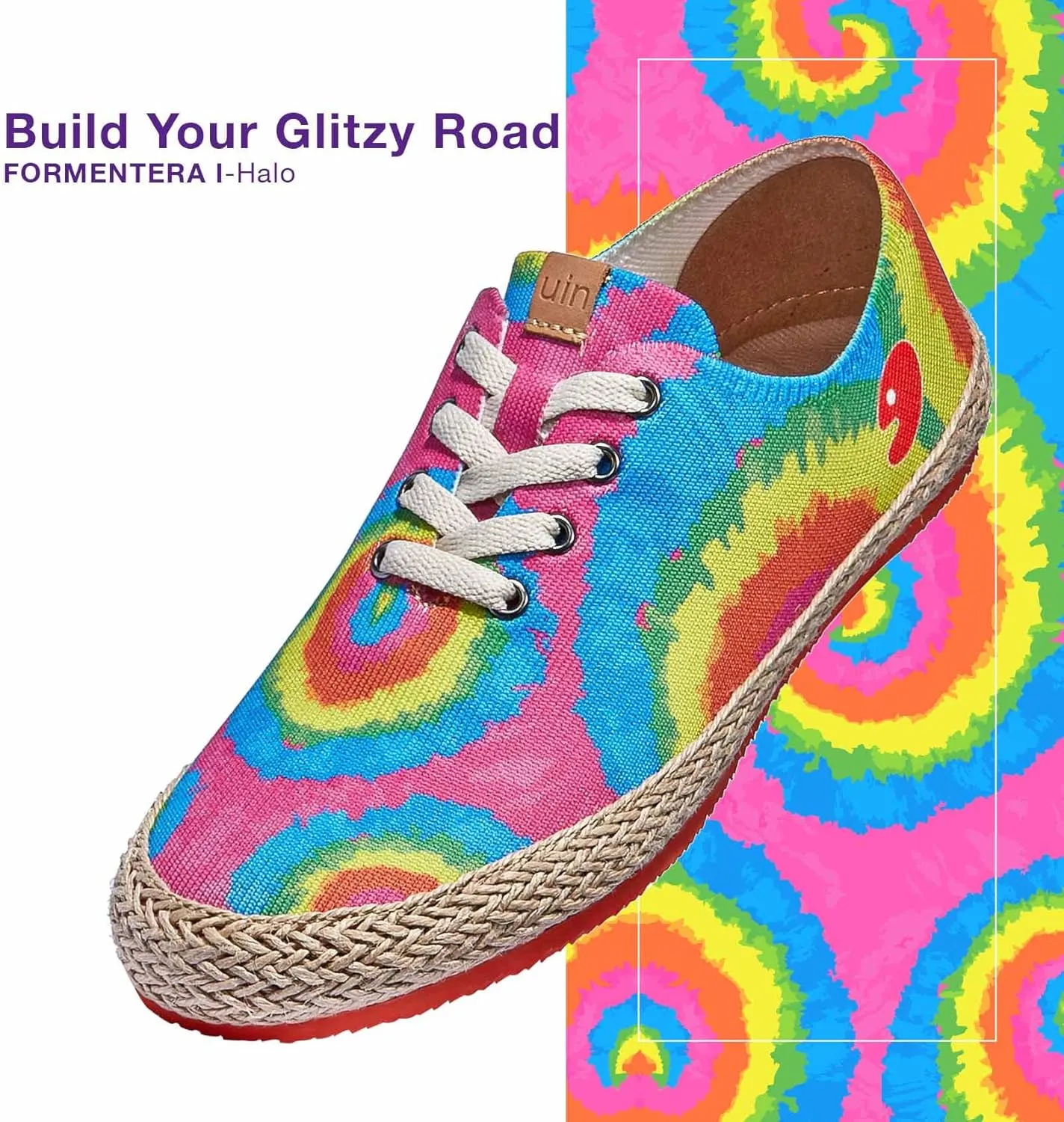 UIN Women's Art Painted Walking Casual Travel Shoes Lightweight Comfort Fashion Sneaker Formentera Series