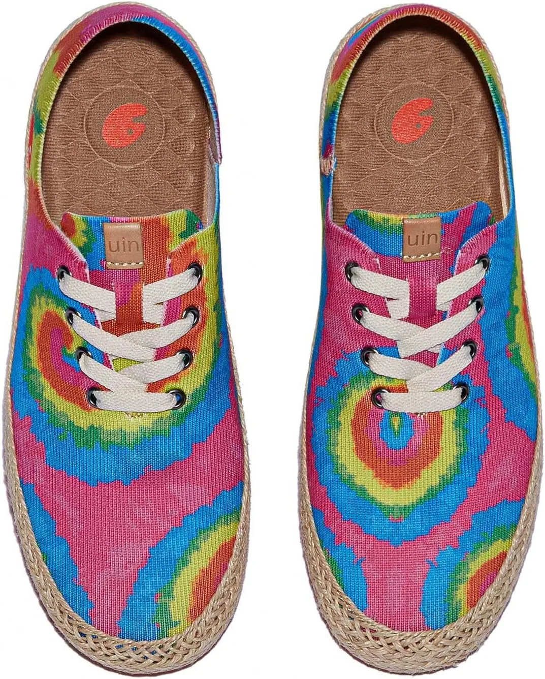UIN Women's Art Painted Walking Casual Travel Shoes Lightweight Comfort Fashion Sneaker Formentera Series