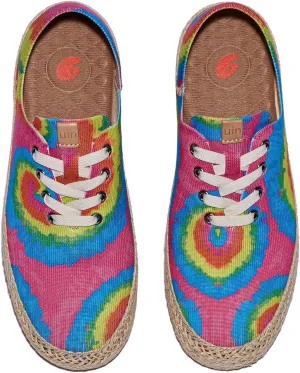 UIN Women's Art Painted Walking Casual Travel Shoes Lightweight Comfort Fashion Sneaker Formentera Series