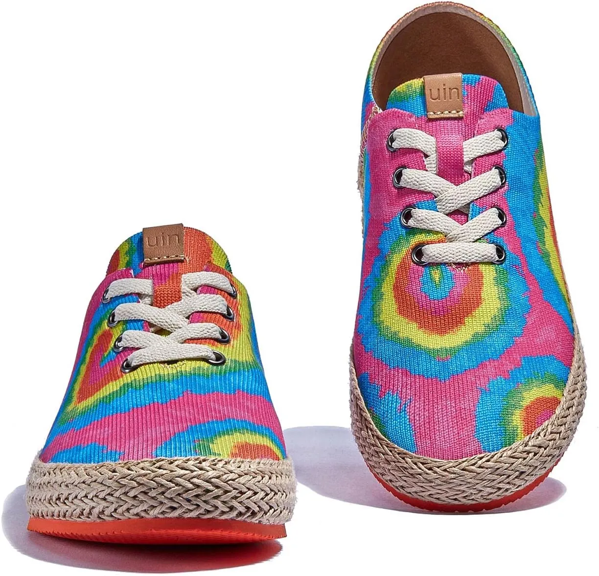 UIN Women's Art Painted Walking Casual Travel Shoes Lightweight Comfort Fashion Sneaker Formentera Series