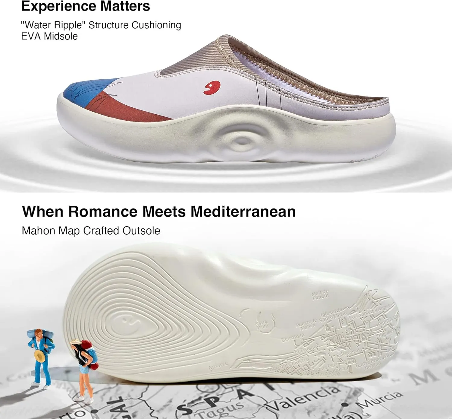UIN Women's Slip On Walking Shoes Art Travel Lightweight Comfort Fashion Sneaker Mahon Series