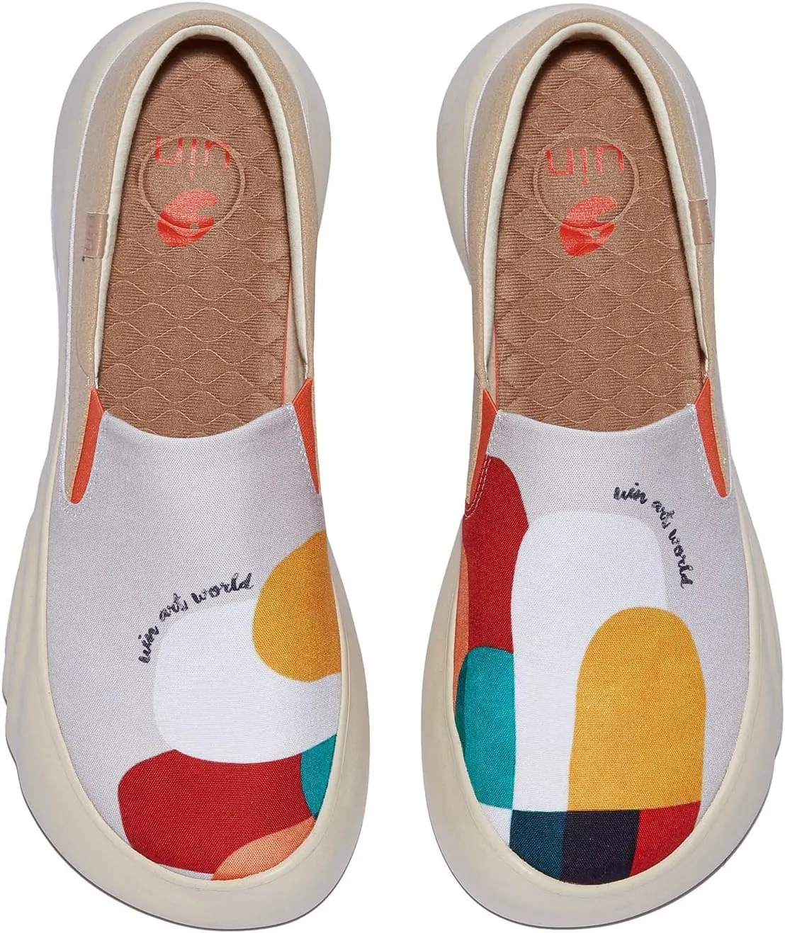 UIN Women's Walking Travel Shoes Casual Lightweight Art Painted Fashion Sneaker Denia Series