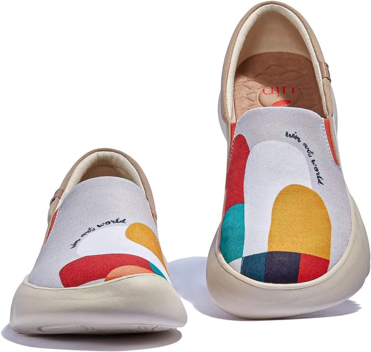 UIN Women's Walking Travel Shoes Casual Lightweight Art Painted Fashion Sneaker Denia Series