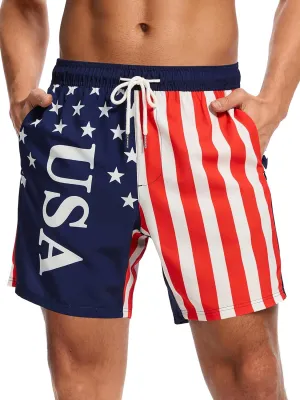 Ultrafun Mens Swim Trunks with Compression Liner 7 Inch Inseam Quick Dry 2 in 1 Swimming Board Shorts Swimsuit for Men
