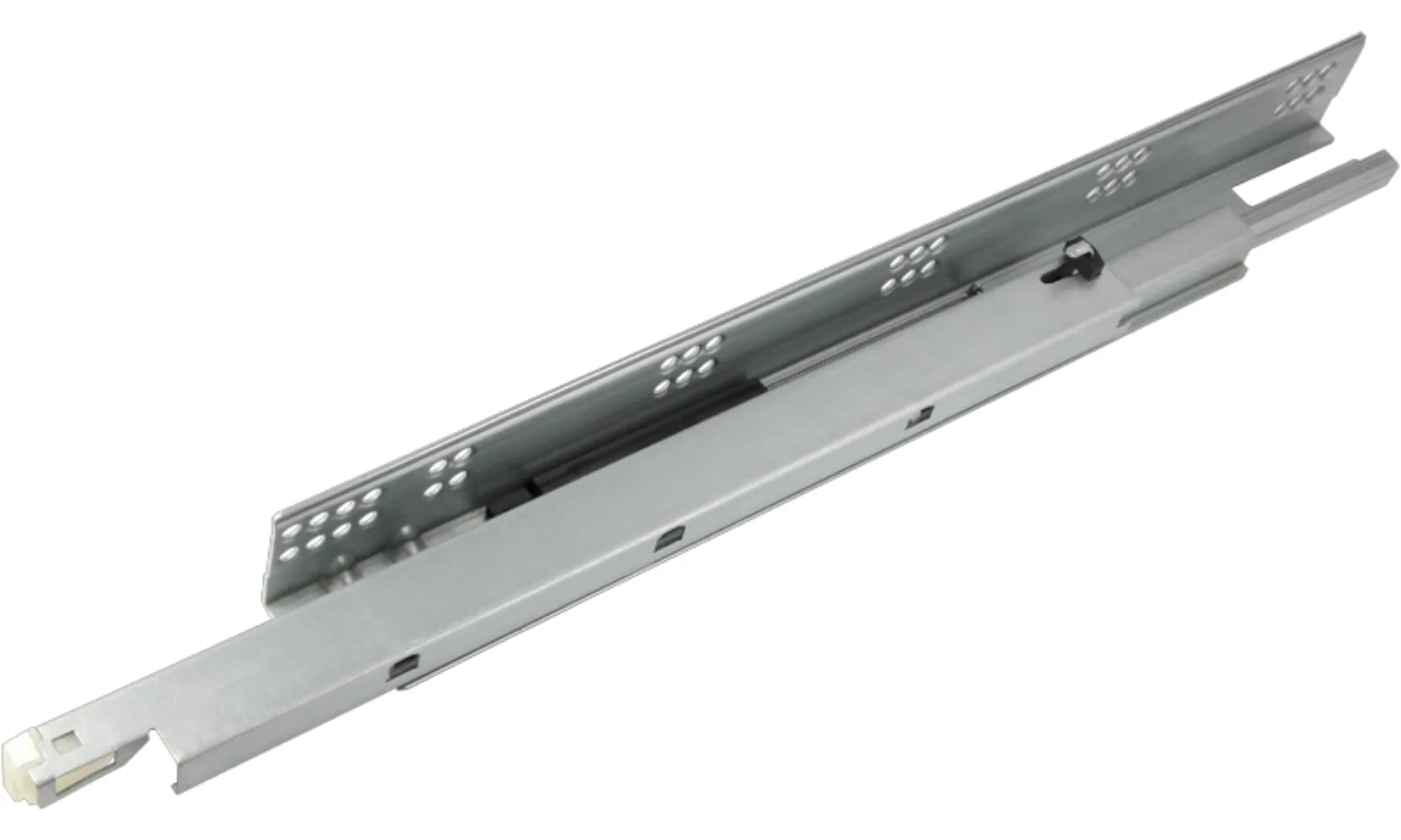 Undermount Drawer Slide 75 lb Soft Closing Full Tandem with 2 Zinc Triggers - 6 Pairs