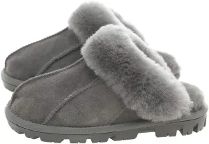 Unisex Sheepskin Wool Fur Leather Women's Slippers hanada Slide