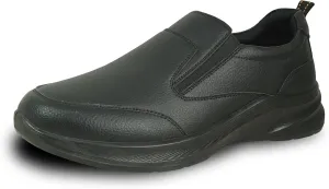 VANGELO Professional Slip Resistant Men Work Sneaker Shoe for Food Service Health Care Nurse Nick and Jimmy Black
