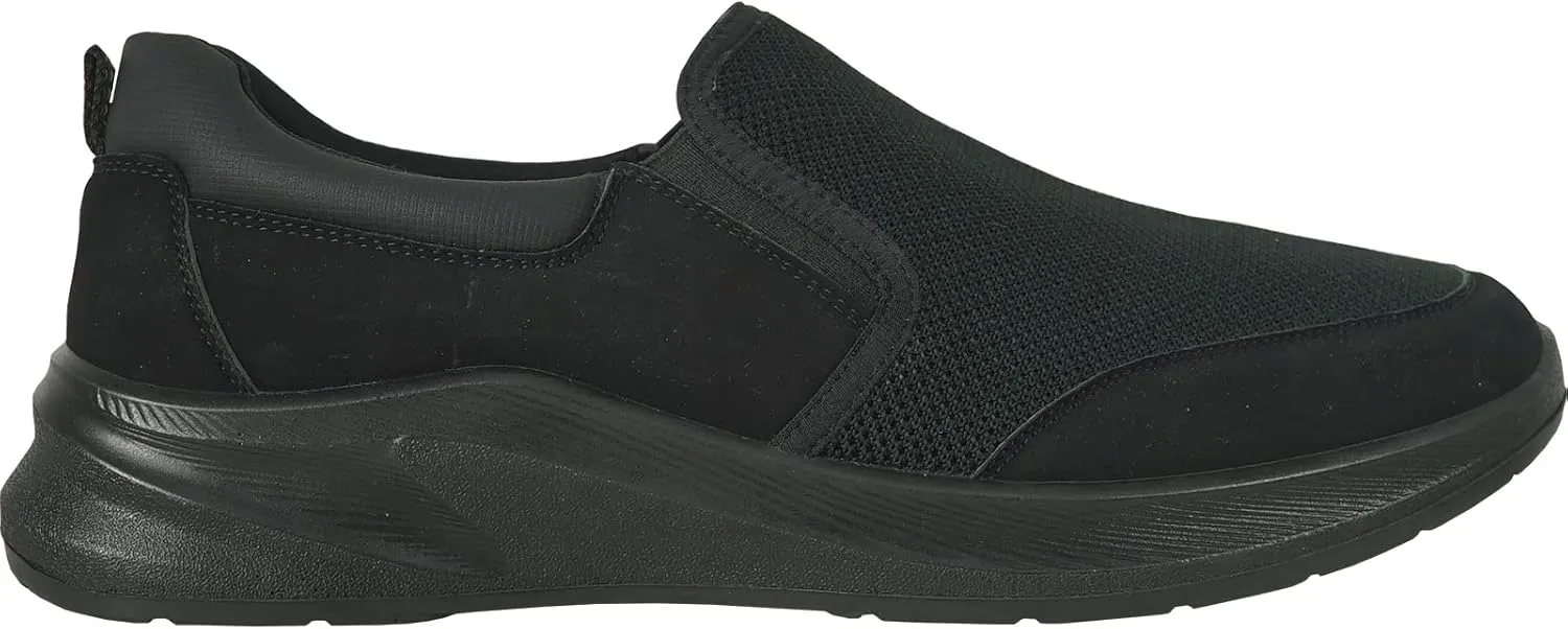 VANGELO Professional Slip Resistant Men Work Sneaker Shoe for Food Service Health Care Nurse Nick and Jimmy Black