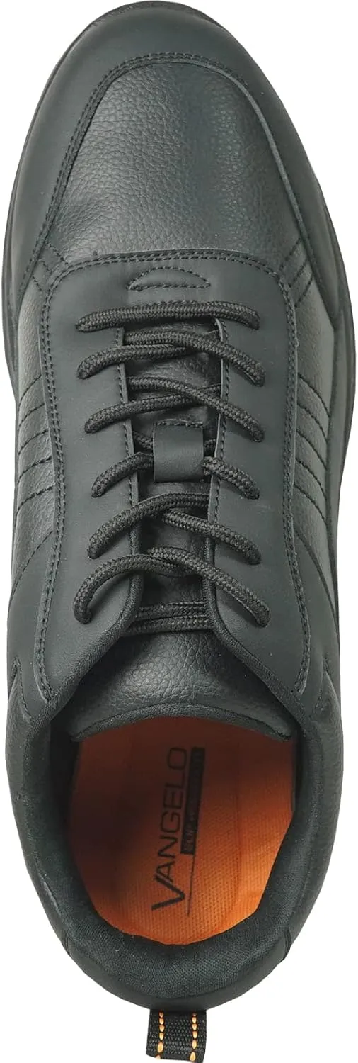 VANGELO Professional Slip Resistant Men Work Sneaker Shoe for Food Service Health Care Nurse Nick and Jimmy Black