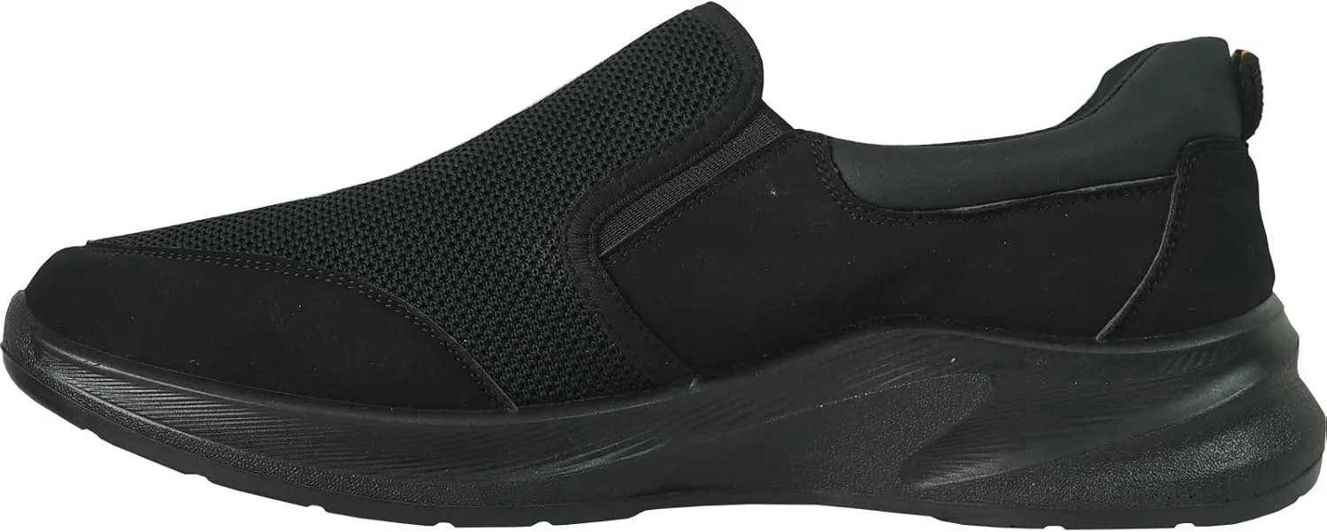 VANGELO Professional Slip Resistant Men Work Sneaker Shoe for Food Service Health Care Nurse Nick and Jimmy Black