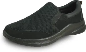 VANGELO Professional Slip Resistant Men Work Sneaker Shoe for Food Service Health Care Nurse Nick and Jimmy Black