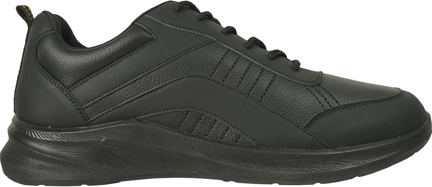 VANGELO Professional Slip Resistant Men Work Sneaker Shoe for Food Service Health Care Nurse Nick and Jimmy Black