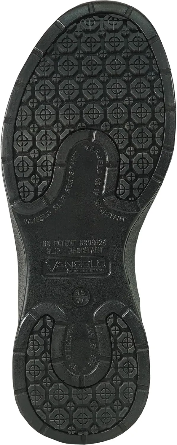 VANGELO Professional Slip Resistant Men Work Sneaker Shoe for Food Service Health Care Nurse Nick and Jimmy Black