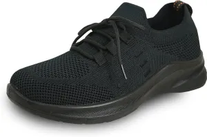 VANGELO Women Professional Slip Resistant Work Sneaker Shoe for Food Service Health Care Nurse AVA and ARIA Black