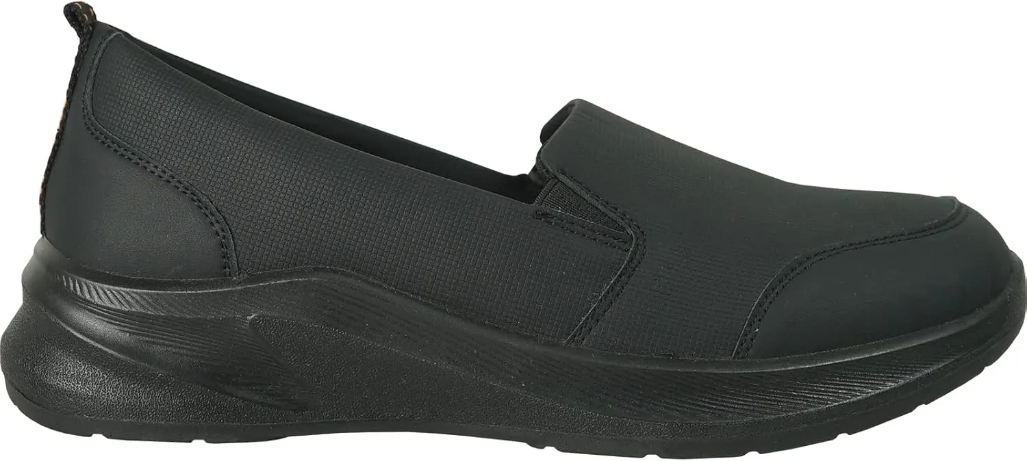 VANGELO Women Professional Slip Resistant Work Sneaker Shoe for Food Service Health Care Nurse AVA and ARIA Black