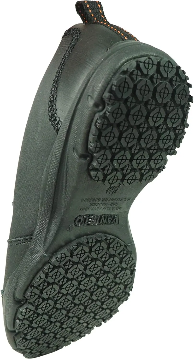 VANGELO Women Professional Slip Resistant Work Sneaker Shoe for Food Service Health Care Nurse AVA and ARIA Black