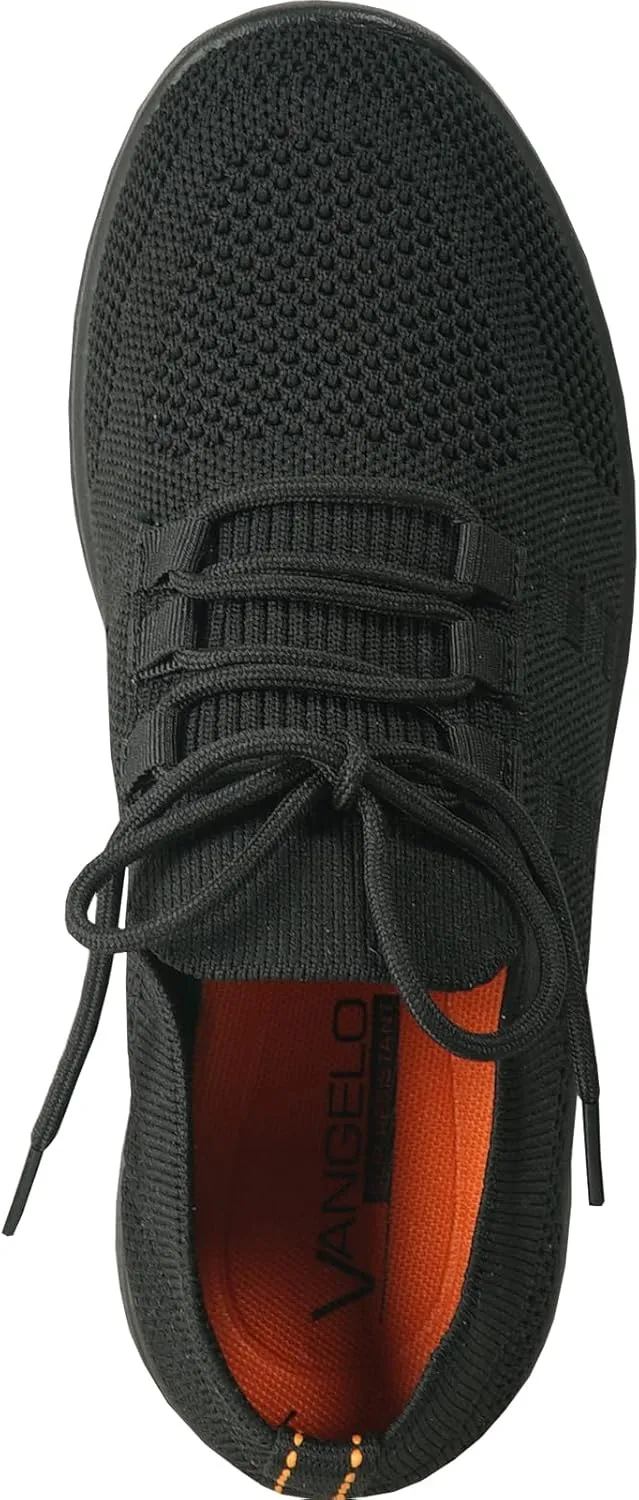 VANGELO Women Professional Slip Resistant Work Sneaker Shoe for Food Service Health Care Nurse AVA and ARIA Black
